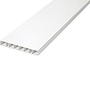 BaukulitVox Profi-Line Balkonbrett (Weiß, 3.000 x 150 x 20 mm)
