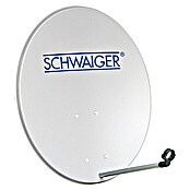 Schwaiger Satellitenschüssel (Aluminium, Durchmesser Spiegelfläche: 80 cm, Hellgrau)