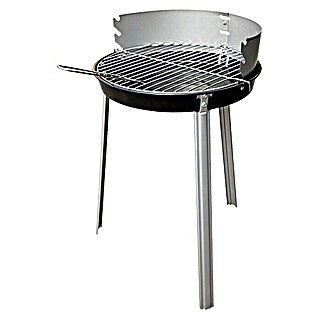 Grillstar Ronde barbecue Denver (Zwart/Zilver, Hoofdgrilloppervlak: Ø 34 cm)