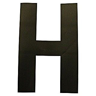 Folienzeichen (Buchstabe H, 10 cm, PVC, Schwarz)