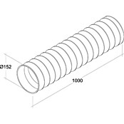 Air-Circle PVC-Schlauch (Durchmesser: 150 mm, Länge: 1 m, Max. Luftleistung: Ab 600 m³/h)