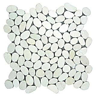 Mozaik pločica Slice (30 x 30 cm, Bijele boje, Mat)