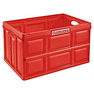 BAUHAUS Caja plegable (L x An x Al: 58,5 x 39 x 32,5 cm, 62 l, Rojo)