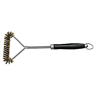 Kingstone Cepillo para limpiar barbacoas (Largo: 56 cm, Material cerdas: Acero inoxidable)