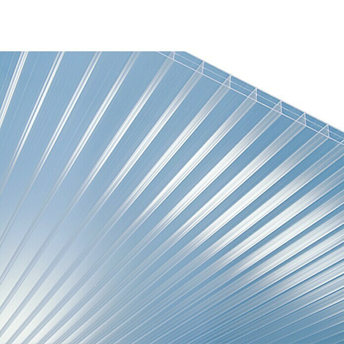 Plexiglas®-Stegplatte (200 cm x 98 cm x 16 mm, Acrylglas (PMMA), Hagelfest)