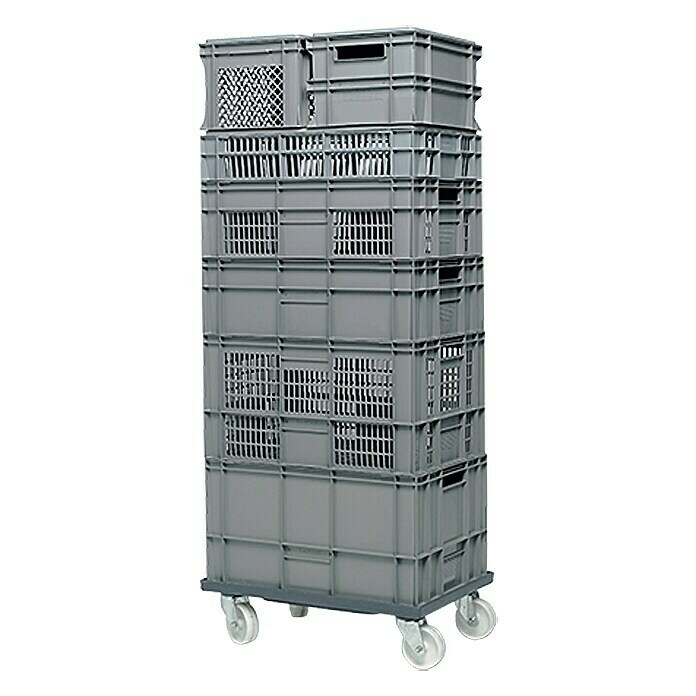 Base con ruedas para cajas Eurobox (62 x 42 cm, Capacidad de carga: 250 kg)