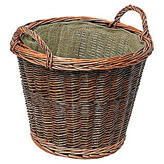 Lienbacher Pletena košara (Smeđe boje, Promjer: 41 cm)