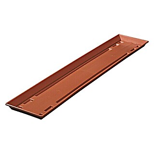 Geli Standard Plato para maceta de balcón (Largo: 80 cm, Terracota)
