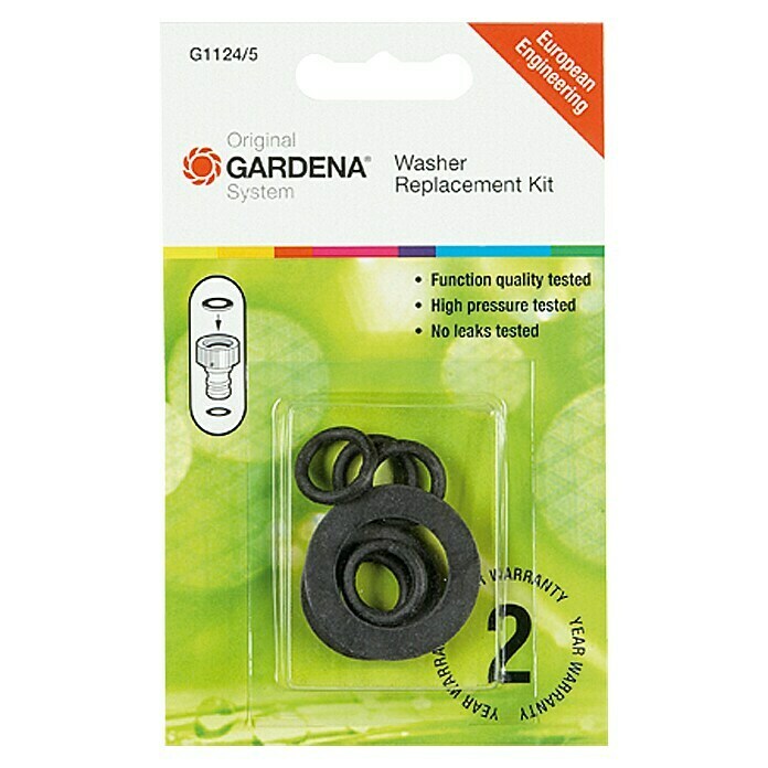 Gardena Dichtungssatz (Passend für: Gardena Hahnstück 901-20/901-50, Gewindegröße Wasserhahn: 33,3 mm (G 1))