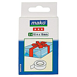 Mako Klebefilm (2 Stk., 10 m x 19 mm, Glasklar)