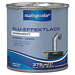 swingcolor Aluminium-Effektlack (Silberhell, 375 ml, Seidenmatt, Lösemittelbasiert)
