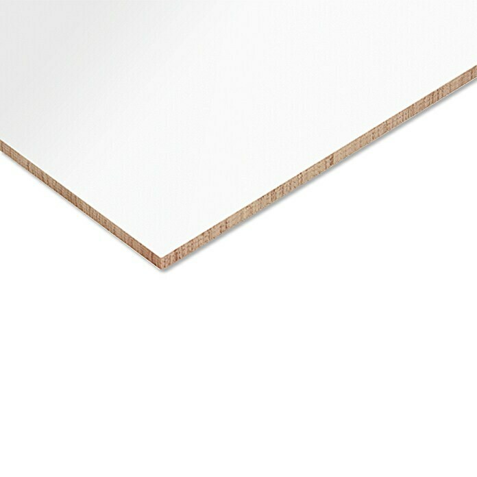 MDF Hartfaserplatten 75x100 cm Holzwerkstoff 2,5 mm einseitig Weiß beschichtet 