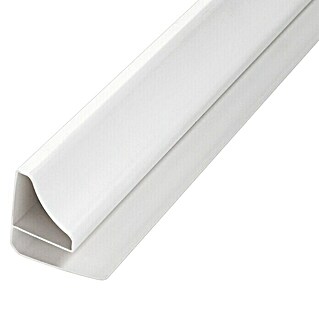 BaukulitVox Basic-Line Perfil de terminación de PVC (Blanco, 3.000 x 37 x 40 mm)