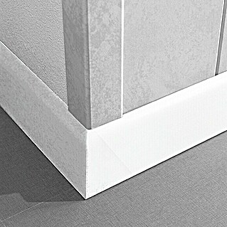 LOGOCLIC Podna lajsna K 58 Uni bijela (2,6 m x 10 mm x 58 mm)