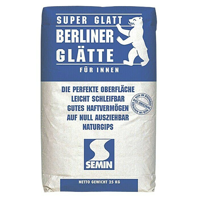 Berliner Glätte Füll- & Glättspachtel Berliner Glätte Super Glatt (5 kg)