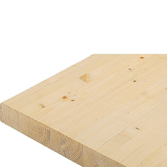 Massivholzplatte (Fichte, 150 x 60 x 4 cm)
