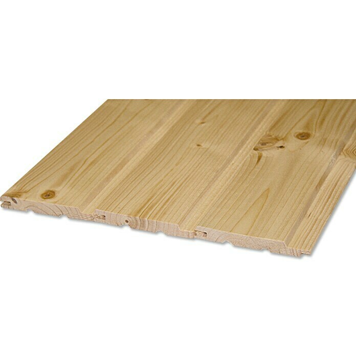 Profilholz (Fichte/Tanne, B-Sortierung, 250 x 9,6 x 1,25 cm)