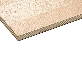 Sperrholzplatte Fixmaß (Buche, 1 200 x 600 x 12 mm)