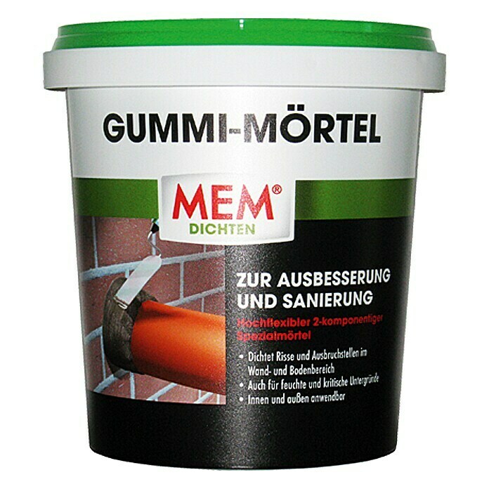MEM Gummi-Mörtel (1 kg, Lösemittelfrei)