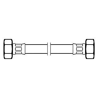 Flexo Anschlussschlauch (½″/½″, Länge: 30 cm)