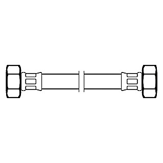 Flexo Anschlussschlauch (½″/½″, Länge: 50 cm)
