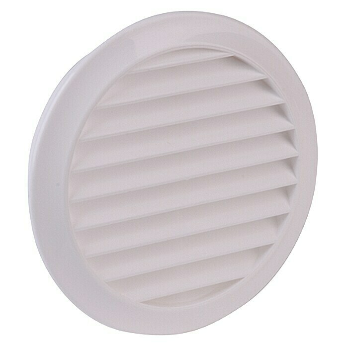 Air-Circle Okrugla rešetka za ventilaciju (Bijelo, Promjer spojnog dijela: 100 mm, S mrežom za muhe)