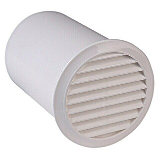 Air-Circle Okrugla ventilacijska rešetka (Bijele boje, Promjer spojnog dijela: 100 mm, S priključcima)