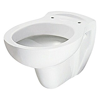Camargue Arles Hangend Toilet (Met spoelrand, Voorzien van standaardglazuur, Spoelvorm: Diep, Uitlaat toilet: Horizontaal, Wit)