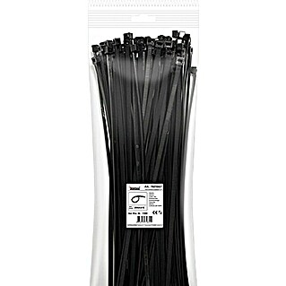 Kabelbinders (Zwart, 290 x 4,8 mm, 100 stk.)