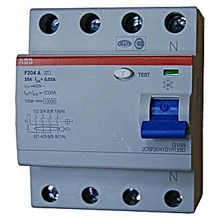 ABB System pro M compact Schutzschalter F204-25/0,03 (25 A, 4-polig)