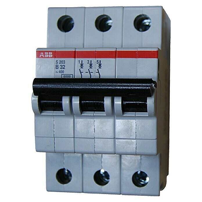 3-polig ABB S203-B32 32A Sicherungsautomat Leitungsschutzschalter 