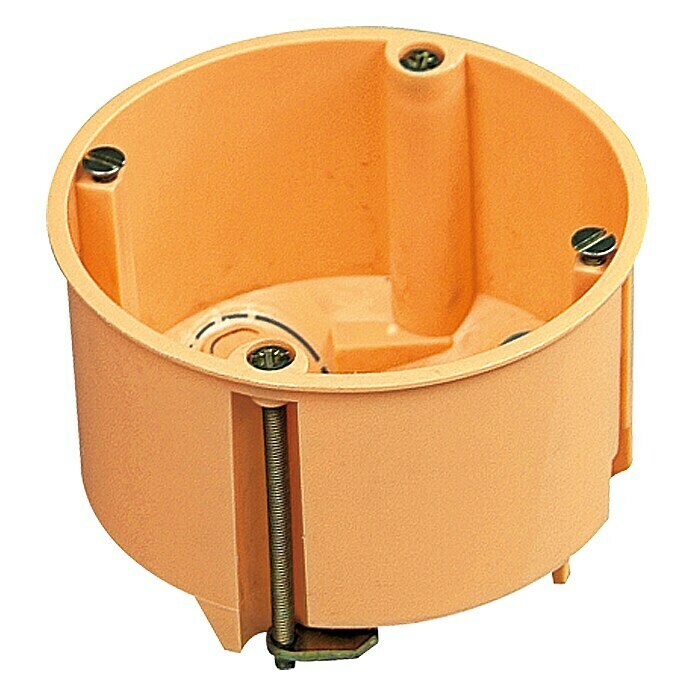 Hohlwanddose Membrane winddicht orange rot Gerätedose Schalterdose Einbau Putz 
