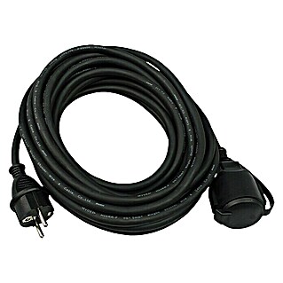Gumeni produžni kabel (10 m, IP44, Crne boje, H05RR-F3G1,5)