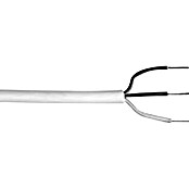 PVC izolirani kabel (H05VV-F3G1,0, 5 m, Bijelo, Okruglo)