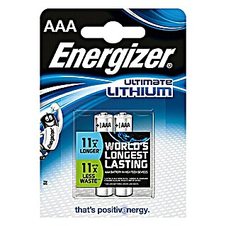 Energizer Batterij Ultimate Lithium (Micro AAA, 1,5 V, 2 st.)