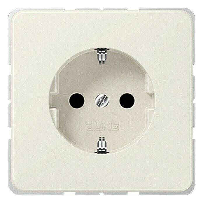 Jung CD 500 Schutzkontaktsteckdose (Elektroweiß, Kunststoff, IP20)
