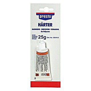 Presto Verharder, tube (25 g, Geschikt voor: Alle typen polyesterplamuur)