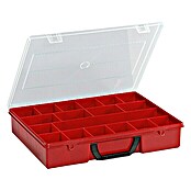 Wisent Koffer voor kleine onderdelen 4-18 (Rood, Aantal vakken: 18)