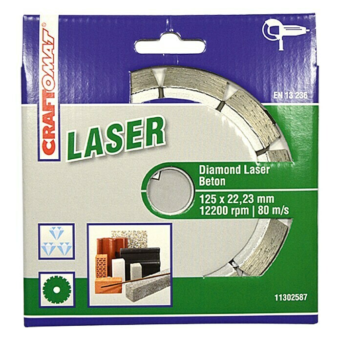 Craftomat Diamantdoorslijpschijf Laser 