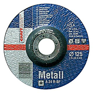 Craftomat Disco de corte A 24R-BF (Metal, Diámetro disco: 125 mm, Espesor disco: 3 mm, 1)