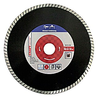 Craftomat Disco de corte de diamante (Gres porcelánico, Diámetro disco: 200 mm, Espesor disco: 2 mm)