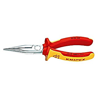 Knipex Flachrundzange (Länge: 160 mm, Ausführung Kopf: Verchromt)