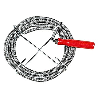 Alpha Tools Espiral para limpiar tubos (5 m, Diámetro: 9 mm)