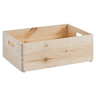 Kutija za slaganje (D x Š x V: 40 x 30 x 15 cm, M, Crnogorično drvo)