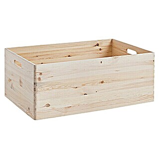 Kutija za slaganje (D x Š x V: 60 x 40 x 24 cm, XL, Crnogorično drvo)