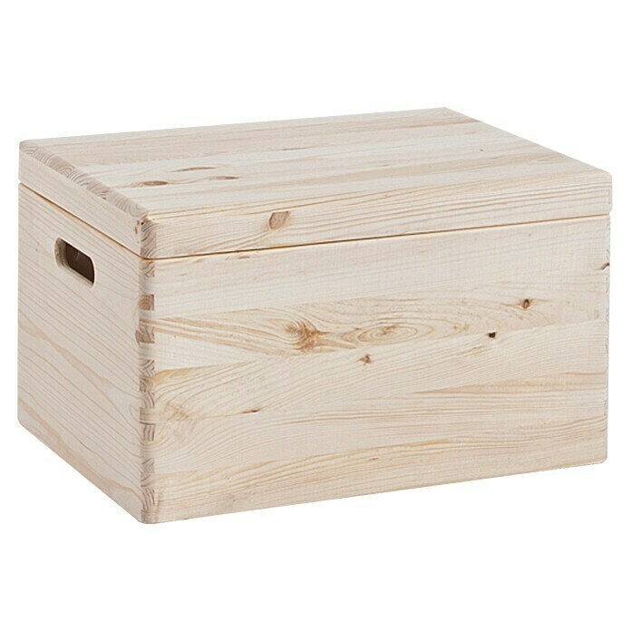 40x30x23 cm Holzkiste mit Deckel Kiefer Holzbox Allzweckkiste Kiste Holz Box 