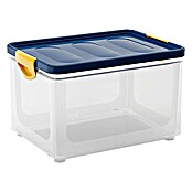 KIS Clipper Box (33 l, Blau/Transparent, Mit Deckel)