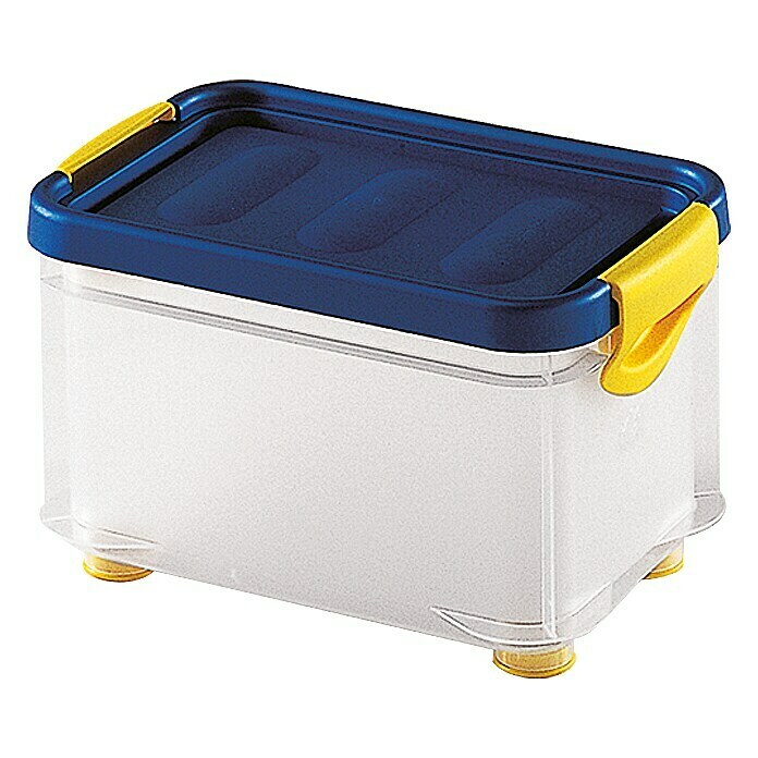 KIS Clipper Box (6 l, Blau/Transparent, Mit Deckel)