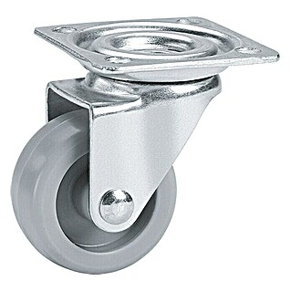 Stabilit Möbel-Lenkrolle (Durchmesser: 30 mm, Traglast: 30 kg, Grau, Kunststoff)