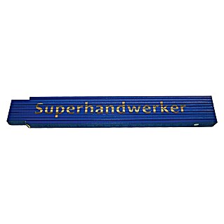 Zollstock (Aufdruck: Superhandwerker, Länge: 2 m)